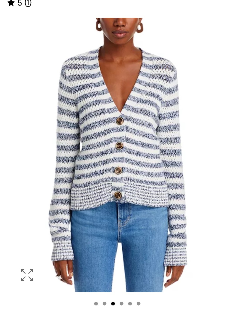 Veronica Beard Artura striped cardigan Xa